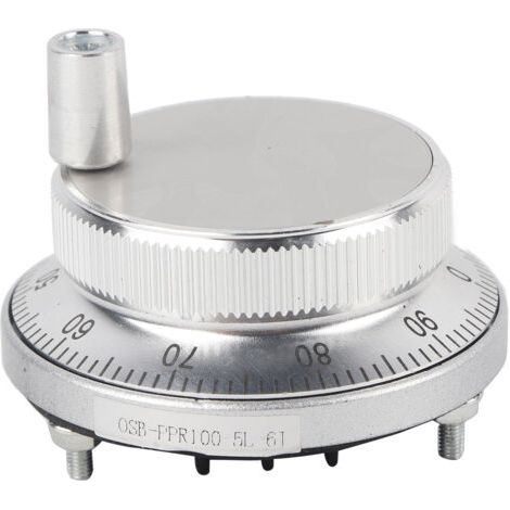 Encodeur à impulsions à volant 5 V 60 mm pour commande manuelle de fraiseuse et routeur pour système CNC (blanc) (1/5)