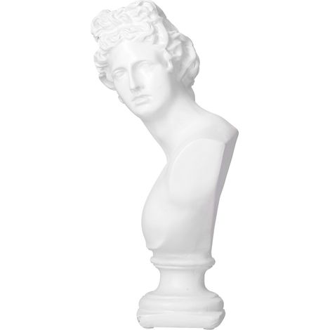 Figurine buste de style nordique, ornement artisanal pour bureau, salon ou bureau, blanc (1/5)