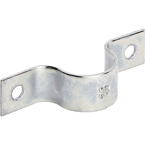 Rohrschelle 25x32x107mm/f.Rohr:Ø31,8mm=Ø1 1/4Zoll Stahl roh galv. gelb verz. GAH (1/3)