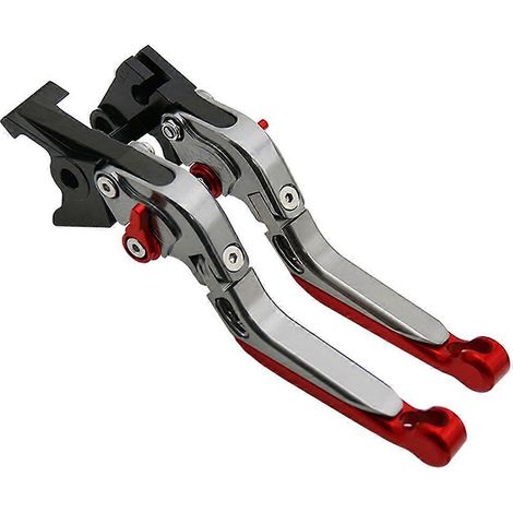 Klaxon de frein et d'embrayage pliable (tonalité rouge titane) compatible avec Yamaha Supertenere/XT1200ZE 2012-2016 (1/5)