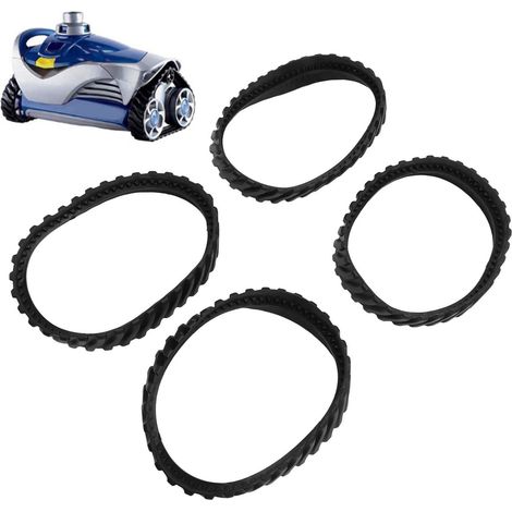 Juego de neumáticos de repuesto para limpiafondos MX8 y MX6: 4 piezas, ajuste preciso y durabilidad, compatible con el modelo R0526100. (1/5)