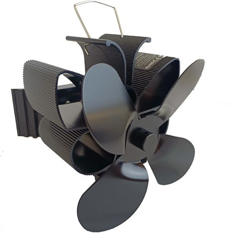 Ventilatore a 4 pale con rilevamento automatico. Distribuzione efficiente del calore in tutta la casa. Stufa alimentata dal calore domestico. Risparmio energetico efficiente.