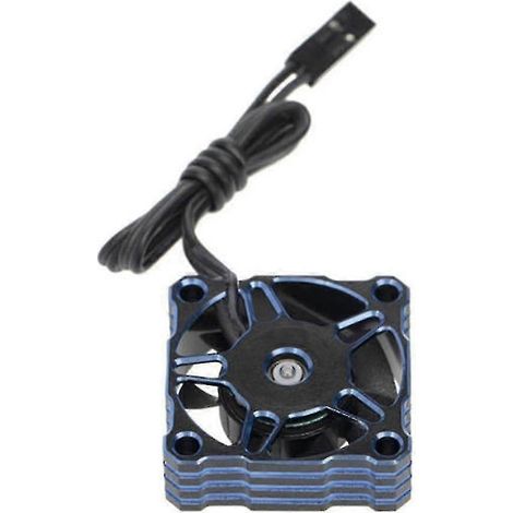 Ventilateur de refroidissement métallique haute vitesse, 30 mm x 30 mm, 25 000 tr/min, compatible avec les voitures télécommandées Arrma Redcat aux échelles 1/8, 1/10 et 1/12, bleu. (1/5)
