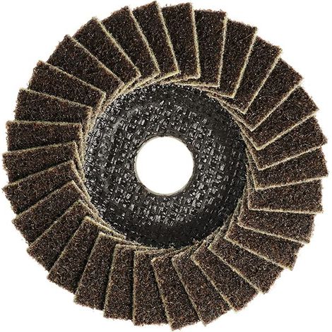 Disco abrasivo lamellare D.125x18mm gr 100 per inox (1/3)