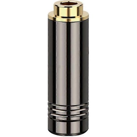 Adaptateur jack audio femelle 4,4 mm à 5 pôles en métal pour casque audio, noir. (1/5)