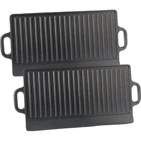 Plaque-gril en fonte - ROSENSTEIN & SOHNE - 51 x 23,5 cm - Tous feux - Accessoire de cuisson (1/2)