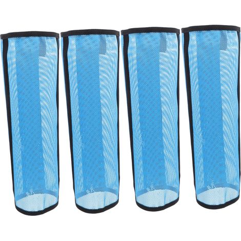 4pièces Lot de Guêtres Filet pour Chevaux Protection Anti-Mouches Guêtres Respirantes Et Durables pour Jambes