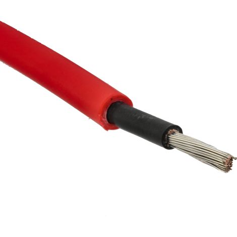 Jandei - Premium Solar Cable 4mm² de 1 metro Rojo positivo cable fotovoltaico