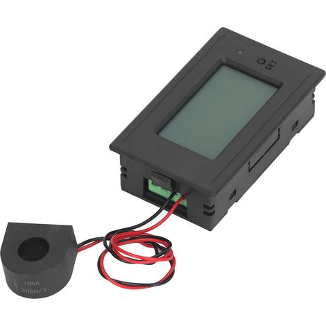 Compteur de courant alternatif, de tension, d'intensité et de puissance avec affichage numérique LCD 40 à 280 V (1/5)