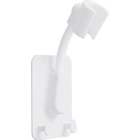 Soporte para cabezal de ducha, accesorio de baño, no requiere perforación, ajustable 360°. (1/4)