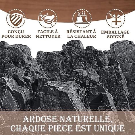 sous-Verres Ardoise Gravure, sous-Verres Pierre Naturelle (1/2)