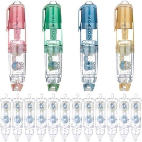 Ruban correcteur presse - - 2055A - Rose - Bleu - Vert - Abricot (1/4)