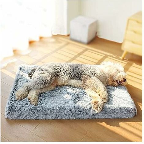 Cuccia ortopedica per cani in memory foam, comoda e antiscivolo, lavabile in lavatrice, con fodera sfoderabile e rivestimento impermeabile, cuccia per cani e gatti, grigia (1/4)