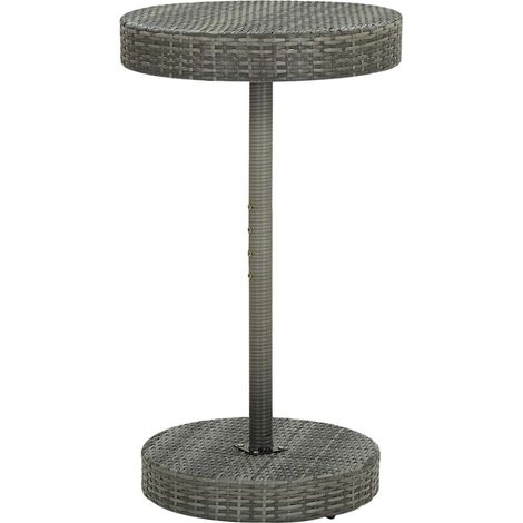 Table d'extérieur Table de salon de jardin - Gris 60,5x106 cm Résine tressée BV674701 - BonneVie (1/4)