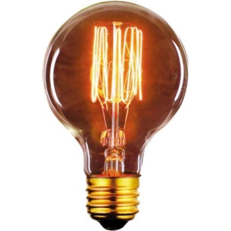 Bombilla Globo Regulable Vintage Filamento Recto E27 40w 2700k G80