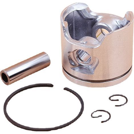 Kit piston pour tronçonneuses Husqvarna 340/345 - Kit piston de remplacement OEM 42 mm avec segments, axe et circlip - Compatible avec Husqvarna 340, 345 et 350 - Kit piston-cylindre haute performance (1/4)