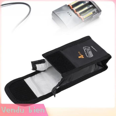 Sac antidéflagrant de batterie pour 4 Pro, pochette de rangement de sécurité ignifuge portable, sac de de batterie Liion (1/4)