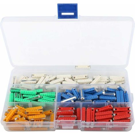 Fusible torpille, fusible torpille de voiture 200 pièces, fusible torpille de voiture avec boîte de rangement et fusibles de voiture Continental (5A/8A/10A/16A/25A),de DEBUNS (1/5)