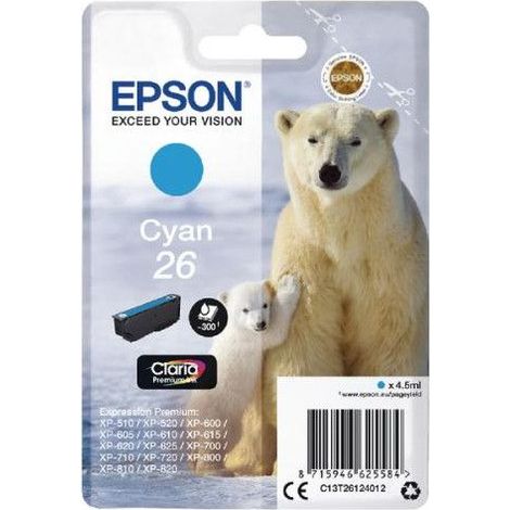 TINTE T2612 - Tinte - Epson - cyan - T2612 - original (C13T26124012) (1/5)