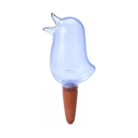 (Blu) 5 pezzi di picchetti per irrigazione automatica, simpatici uccellini per piante, picchetti per irrigazione automatica per piante da interno ed esterno e fiori in vaso
