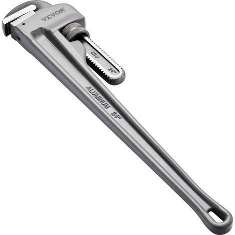 VEVOR Chiave per Tubi Dritta in Alluminio 609 mm, Chiave Idraulica Regolabile con Ganascia Resistenza Impugnatura Ergonomica, Trasportabile, Design Appeso, Chiave per Tubi per Riparazioni Auto Tubi (1/5)