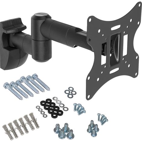 Support mural pivotant double bras compatible avec les tv de 23-42 Pouces pour les écrans LCD Plasma LED TV Max VESA 200x200 (1/5)