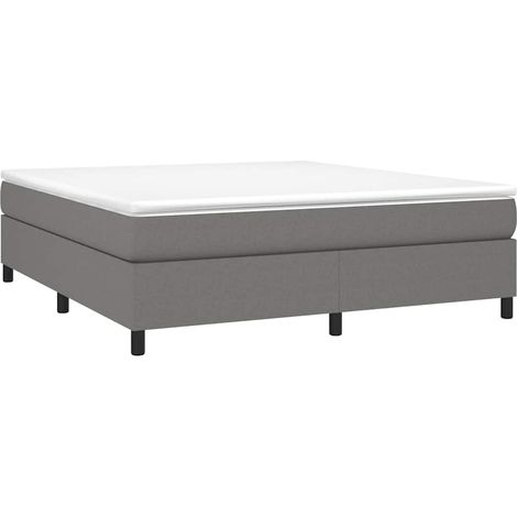 Struttura Letto a Rete a Molle Grigio Scuro 180x200 cm Tessuto vidaXL