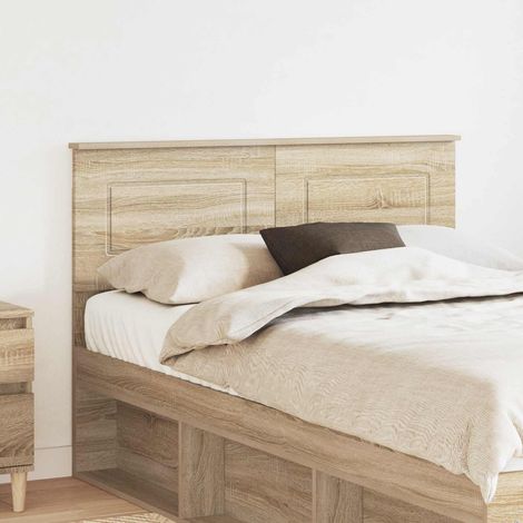 vidaXL Cabecero Roble Sonoma Madera de ingeniería (1/5)