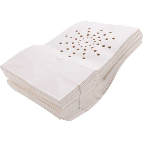 50 premium quality white fireproof paper candle bags for party decoration, fireproof paper bags for a confessional atmosphere. (1/5)