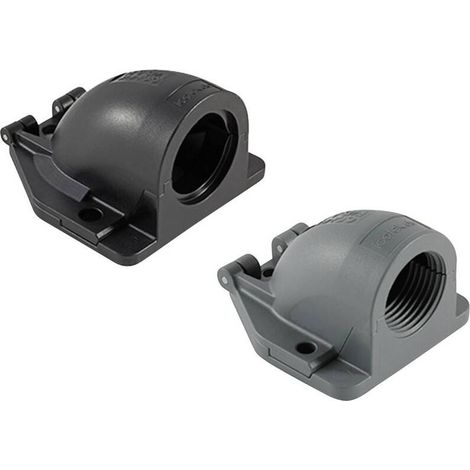 [GEBRAUCHT] B-Ware Icotek Kabeldurchführung 31423.900 gewinkelt Grau IP54 1 St. 97x92x56.8 mm (1/2)