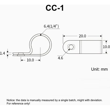 100 attaches de câble blanches en forme de R, fixation par vis, en nylon PA66, pour bureau ou installation électrique.-AquaForge (1/5)