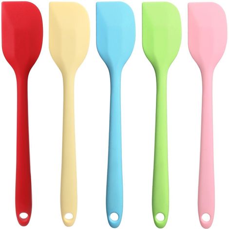 Silikon Spatel Set 5 Stück Hitzebeständig für Küche & Backen