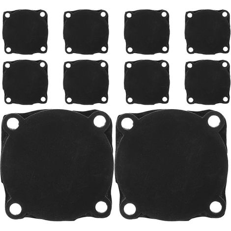 Lot de 10 joints d'étanchéité en caoutchouc noir pour membrane de pressostat de compresseur d'air, destinés au remplacement de la plaque de soupape de pompe automatique. (1/5)