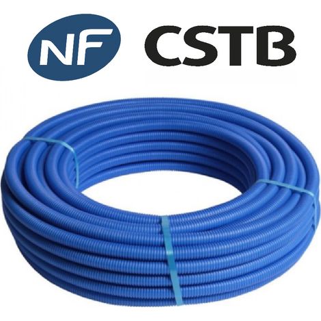 Ivar LIVEA Â Tubo multistrato rivestito di blu D20x2 in bobine da 50 metri, certificato NF-CSTB - ACS (MC20GB50-2)