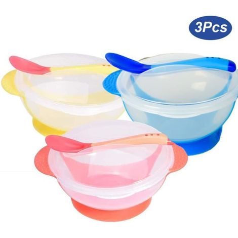 Bol à Ventouse Enfant - JF-ENG - 3 PCS - Bleu - Mixte - Couleurs vives (1/4)