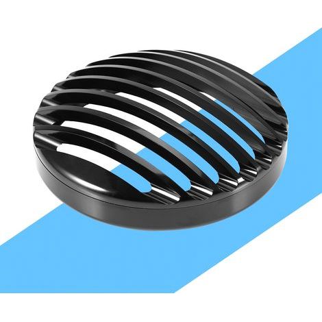 Rejilla protectora de faro delantero de motocicleta de aluminio negro de 5 3/4" para XL 883 1200 (1/5)