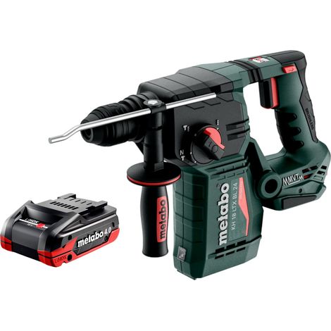 Martillo perforador a batería Metabo KH 18 LTX BL 24 18 V 2,2 J SDS Plus Brushless + 1 batería LiHDX de 4,0 Ah - sin cargador (1/5)
