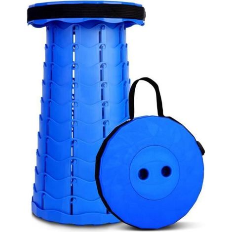 Tabouret Pliant Rétractable Portable, Chaise Pliante Ajustable et Compacte pour L'extérieur, Le Barbecue et MOUSTIQUAIRE DE CAMPING (1/5)