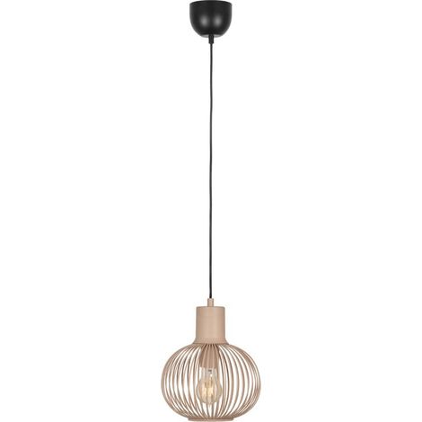 Lampe suspendue en fil de fer Gila Ø 23cm - sable - 365700166 (1/3)