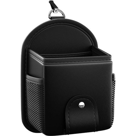 Organisateur universel de lunettes de soleil avec poche à clip pour grille d'aération de voiture, sac de rangement intérieur pour téléphone, pièces de monnaie, clés et petits objets (1/5)