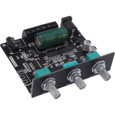 Bluetooth 2.1-Kanal-Verstärkerplatine mit Höhen- und Bassregler, 2 x 50 W, 100 W für Subwoofer, Steuerung über HiFi-App, drahtlose BT 5.1-Verstärkerplatine (1/5)