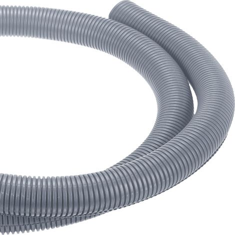 Gaine Fendue 6.6ft 1 1/2 Pouce pour Bureau Maison Jardin Gris (1/5)