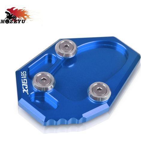 (Bleu) Compatible avec YAMAHA XJ6 ABS 2009-2016 - Béquille latérale en aluminium - Extension/plaque de béquille - Maxpower (1/4)