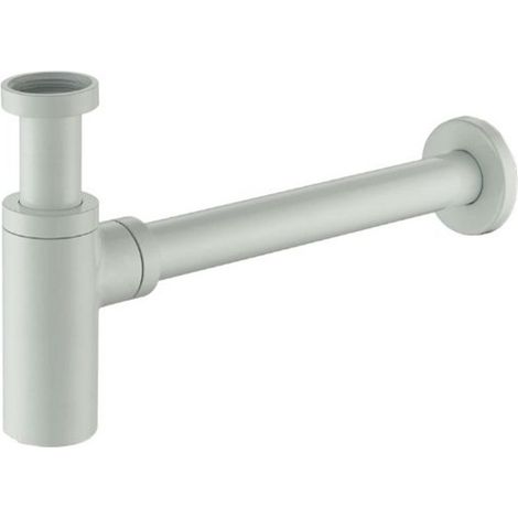 Sifone arredo tondo alto bianco opaco 1"1/4 Tecom (1/2)