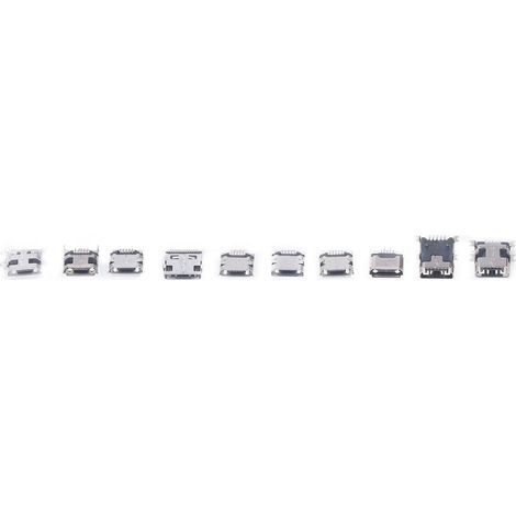 Connecteur USB Micro Femelle 100 pièces Mini Prise USB Jack pour Électroménager Appareils Ménagers (1/5)