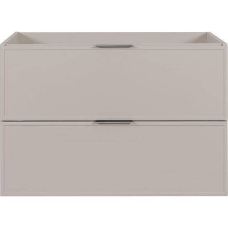 Mobile da bagno, Cashmere, maniglia argento, 46 ​​x 80 x 57 cm (1/5)