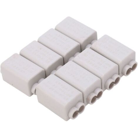 FENOPLASTICA8 Pièces Connecteurs Filaires en T, Bornier à Vis pour Jonction, Kit de 400V 60A ZK‑1306 (1/2)