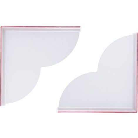 Convient aux protections d'angle anti-éclaboussures en deux parties pour baignoires, aux protections d'angle en acrylique, aux couvercles de baignoire et de douche, aux protections anti-éclaboussures (1/3)