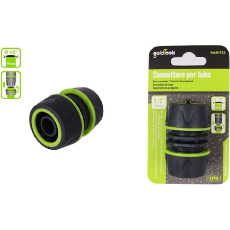 Trade Shop - Connettore Giunzione Tubi Da 1/2" Innesto Riparatore Con Inserti In Gomma 94762 - (1/3)