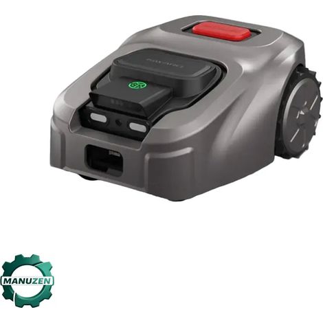 Manuzen - Robot tondeuse sans fil périphérique RTK + vision IA – 1 000 m² — Gris — Prise européenne (1/5)